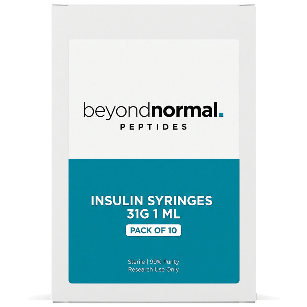 EASY TOUCH 31G SYRINGE 1 ML — PACK OF 10 vial — Beyond Normal Peptides