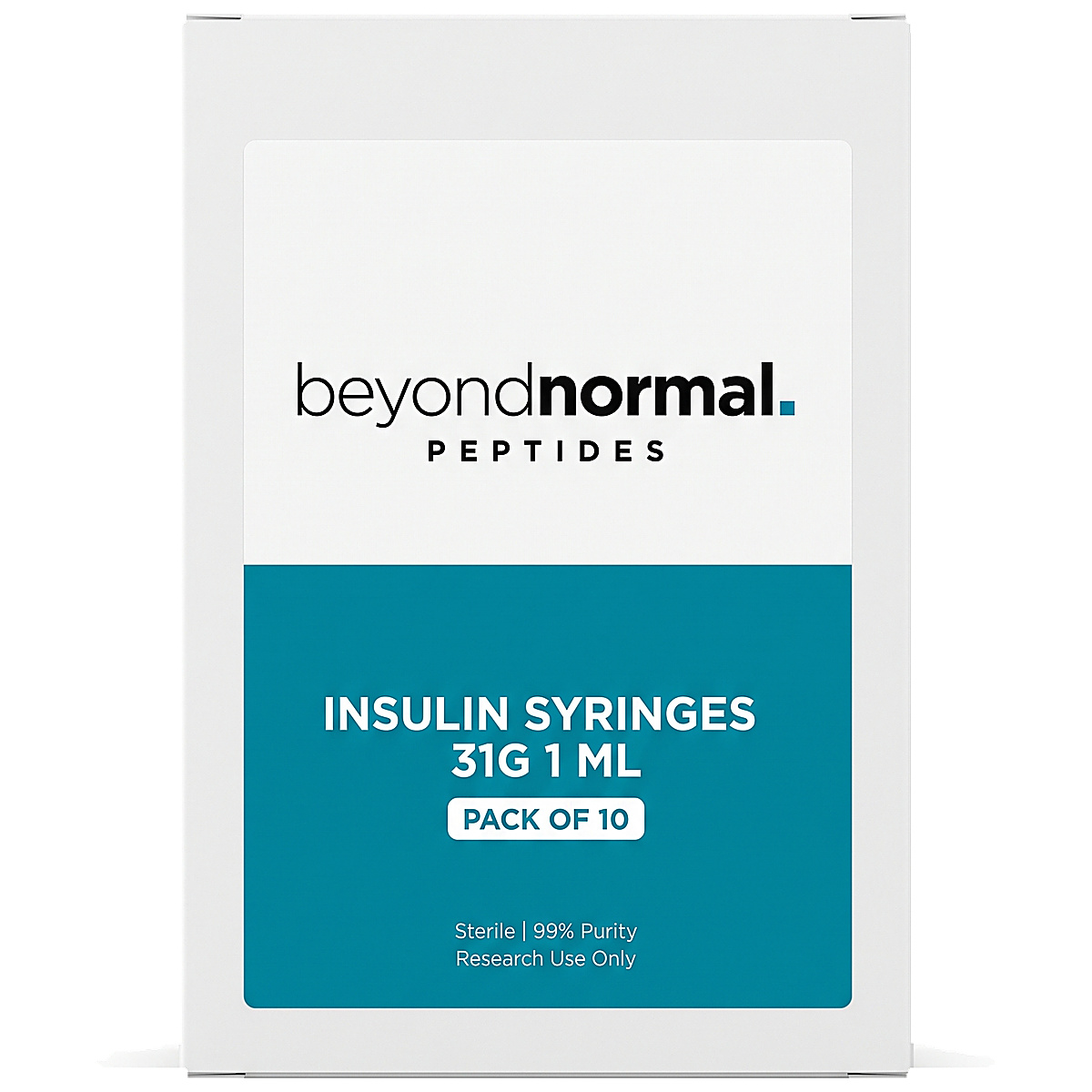 EASY TOUCH 31G SYRINGE 1 ML — PACK OF 10 vial — Beyond Normal Peptides